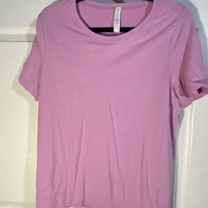 Athleta Light Pink Short Sleeve Tee